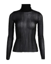Givenchy Semi-sheer Mock-neck Top In Black