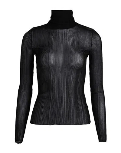 GIVENCHY GIVENCHY WOMAN TURTLENECK BLACK SIZE S VISCOSE, POLYAMIDE