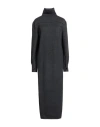 Givenchy Woman Turtleneck Charcoal Size S Wool, Viscose, Cashmere In Gray