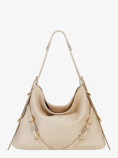 Givenchy Woman Voyou Woman Beige Shoulder Bags In Cream