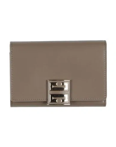 Givenchy Woman Wallet Khaki Size - Cowhide In Brown