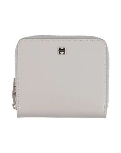 Givenchy Woman Wallet Light Grey Size - Calfskin In Gray