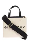 GIVENCHY GIVENCHY WOMANS G-TOTE COTTON CANVAS AND LEATHER HANDBAG