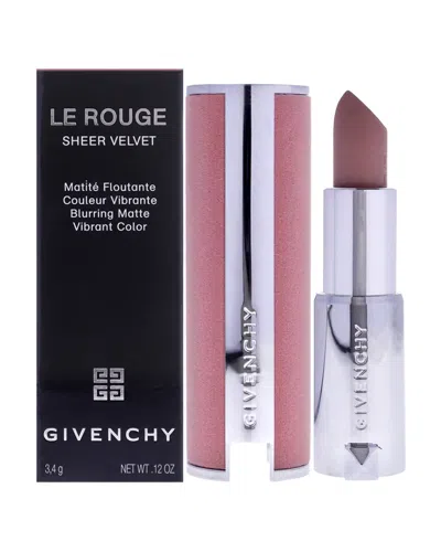 Givenchy Women's 0.11oz N9 Beige Sable Le Rouge Sheer Velvet Matte Lipstick In Transparent