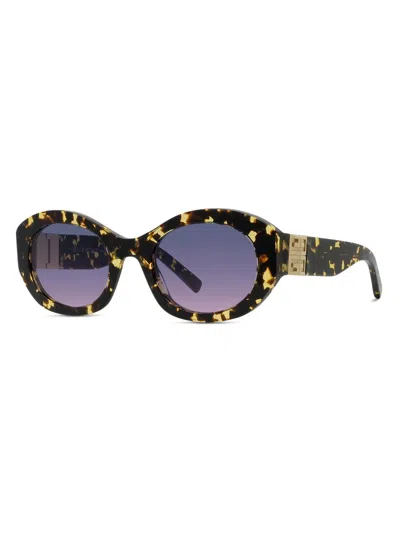 Givenchy Women's 4g 52mm Oval Sunglasses In Brown
