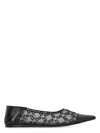 Givenchy Mesh Pointed Ballerina Shoes In Black