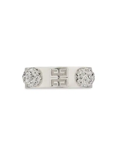 Givenchy Women's 4g Ring In Metal With Crystals In Silvery
