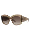 Givenchy Bold 53mm Oversized Square Acetate Sunglasses In Brown