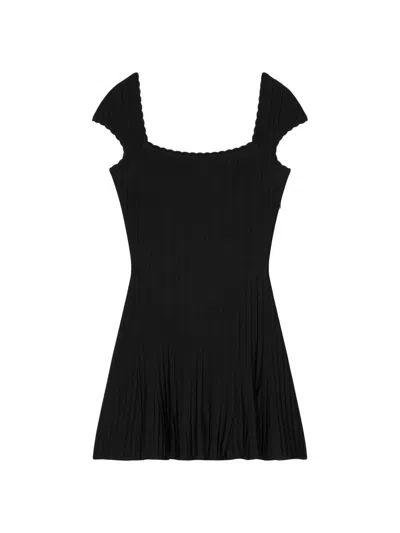 Givenchy Women's A-line Dress In Rib In Black