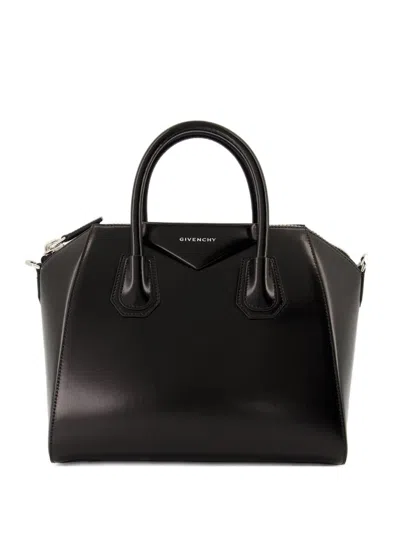 Givenchy Women Box Leather Antigona Mini Handbag In Black