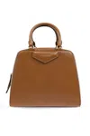 Givenchy Antigona Cube Mini Leather Handbag In Softtan