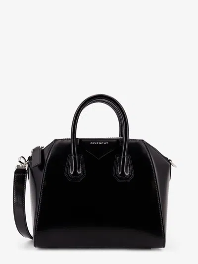Givenchy Women Antigona Mini Leather Shoulder Bag In Black