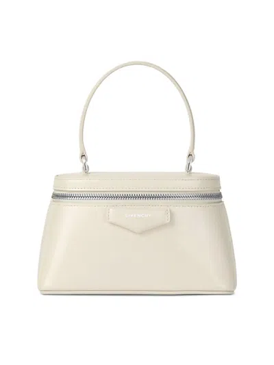 Givenchy Women's Antigona Vanity Bag In Box Leather With Chain In White