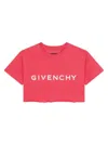 Givenchy Women's Archetype Cropped T-shirt In Cotton In Raspberry