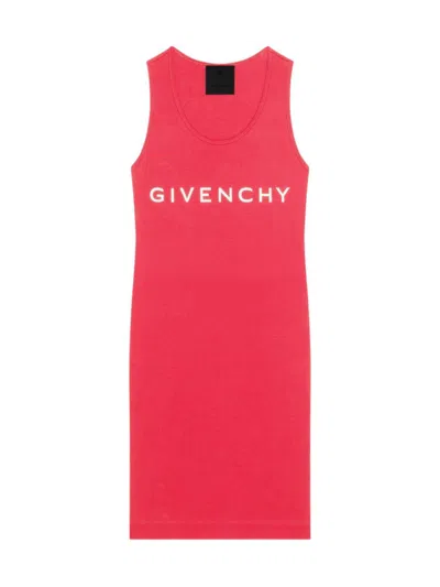 Givenchy Women's Archetype Tank Dress In Jersey In Raspberry