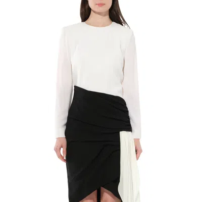 Givenchy Women's Asymetric Dress In Black/white