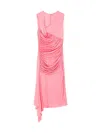 GIVENCHY WOMEN'S ASYMMETRICAL DRAPED DRESS IN JERSEY