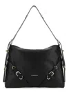 Givenchy Voyou Medium Bag In Leather In Black