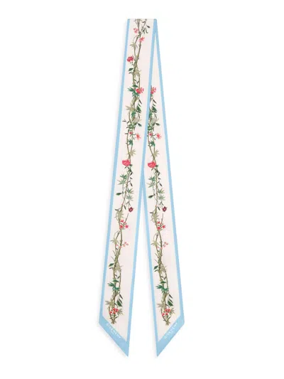 Givenchy Women's Bandeau In Silk With Floral Print In Orange