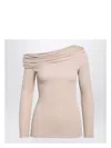 Givenchy One-shoulder Draped Sweater