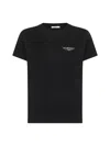 Givenchy Black Cotton Jersey Crewneck T-shirt In Multi