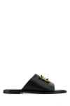 Givenchy 4g Liquid Black Flat Mules In Black