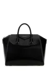 Givenchy Women Black Leather Medium Antigona Handbag In Black