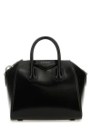 Shop Givenchy Women Black Leather Mini Antigona Handbag