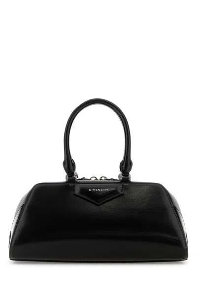 Givenchy Women Black Leather Small Antigona East-west Handbag