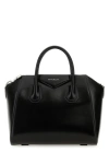 Givenchy Structured Mini Handbag In Full Grain Leather In Black