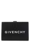 Givenchy Black Leather Wallet In Black
