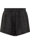 Givenchy 4g-print Mini Shorts In Black