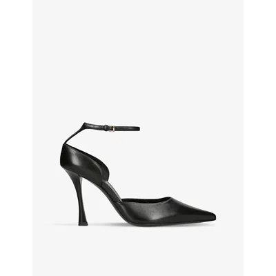 Givenchy Womens Black Show Stocking Leather Heeled Courts