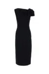 Givenchy Black Stretch Cady Dress In Black