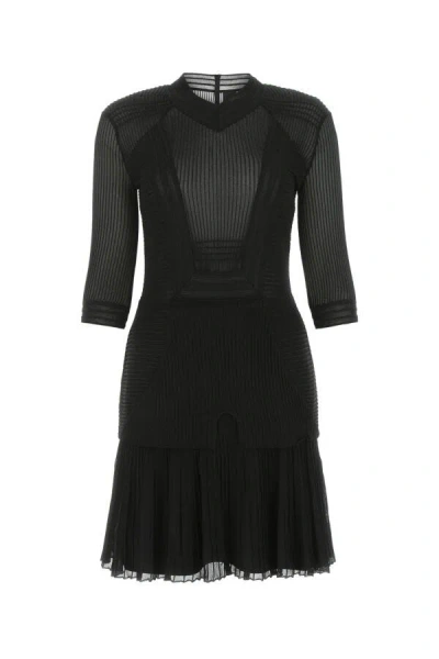 GIVENCHY GIVENCHY WOMEN BLACK STRETCH VISCOSE BLEND MINI DRESS