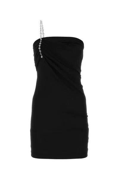 Givenchy Women Black Stretch Viscose Blend Mini Dress