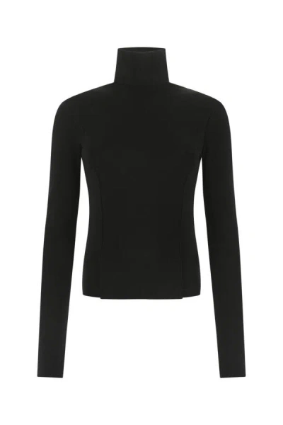GIVENCHY GIVENCHY WOMEN BLACK STRETCH VISCOSE BLEND TOP
