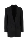 Givenchy Black Single-breasted Jacket With Lurex Stripes In Black