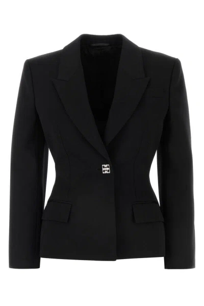 GIVENCHY GIVENCHY WOMEN BLACK WOOL BLAZER