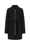 Givenchy High-low Wool Peacoat In Black