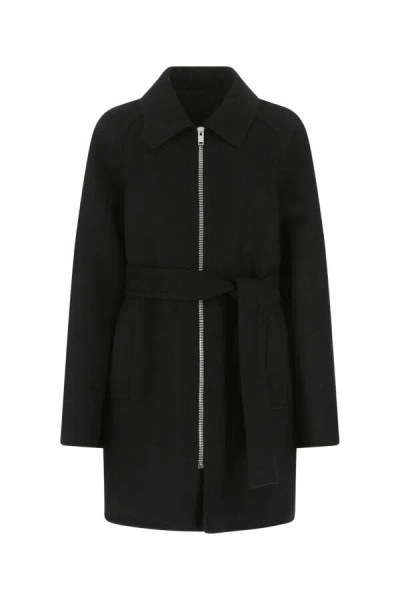 GIVENCHY GIVENCHY WOMEN BLACK WOOL BLEND COAT
