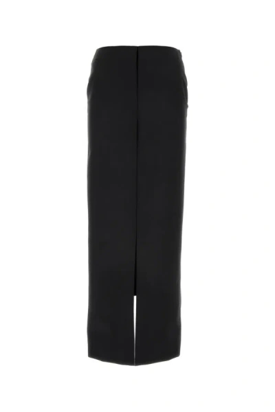 GIVENCHY GIVENCHY WOMEN BLACK WOOL BLEND SKIRT