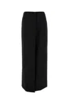 Givenchy Wool And Mohair Long Skirt In Black
