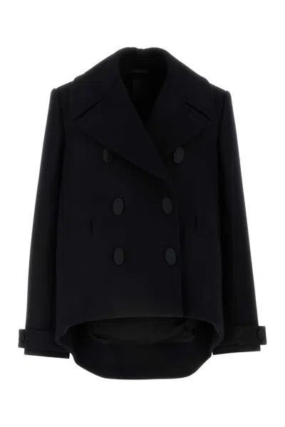 Givenchy Women Black Wool Oversize Coat