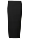 Givenchy Black Wool Skirt In Black