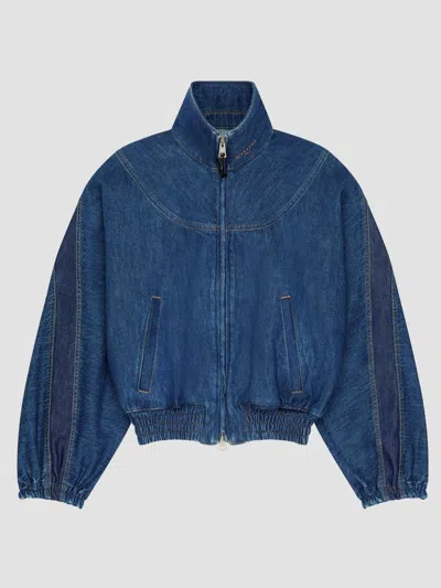 Givenchy Women's Blouson Jacket In Denim In Blue