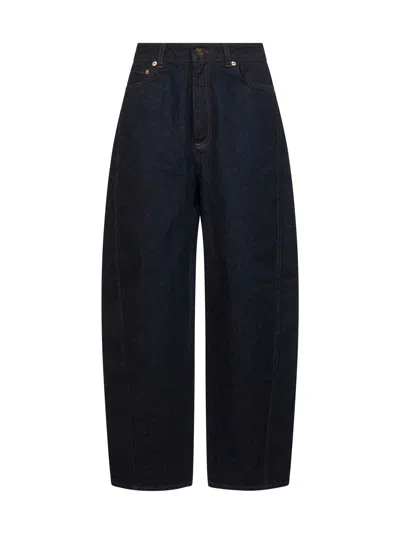 Givenchy Women Blue Cotton Denim Coccon Jeans
