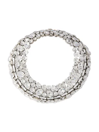 Givenchy Women's Bold Crystals Torque Necklace In Metal And Crystals In Silver