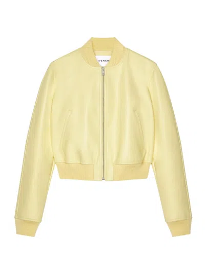 Givenchy Women's Bomber In Nappa Leather In Yellow