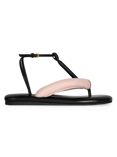 Givenchy Sandales Tongs Bicolores Boudoir En Cuir Nappa In Black